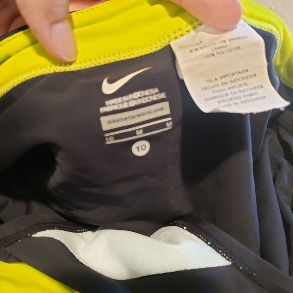 Nike Swimsuit Woman’s Size 8/10 Blue Yellow Black Tankini Skirt Bottom 2 Piece - Picture 7 of 8